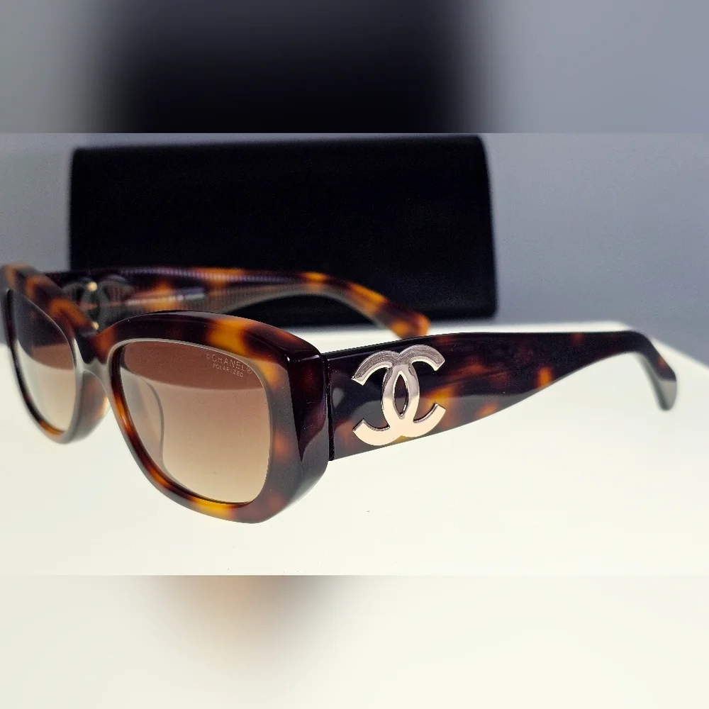 Chanel 5493-A 1295/S9 Women's Tortoise/Brown Polarized Sunglasses